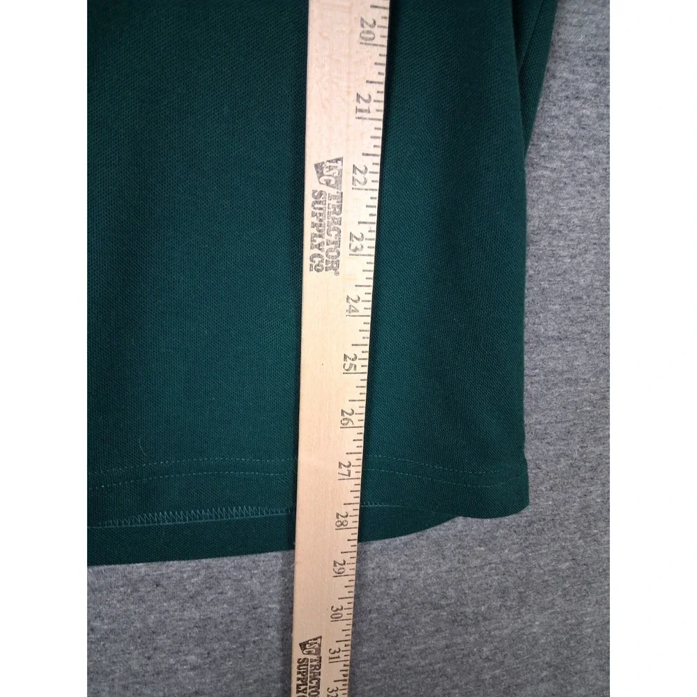 Millennium Mens Polo UK Medium Green Edinburg Scotland Castle Logo Embroidered